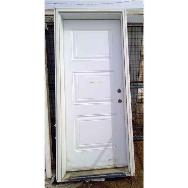 32" exterior door with frame for 2X6 walls