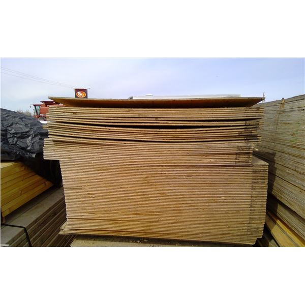 approx 79 pieces of 3/8 plywood