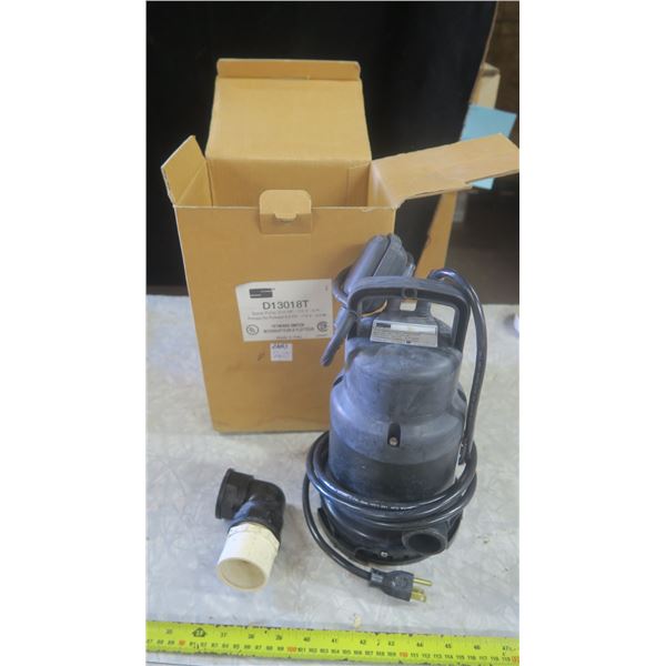 sump pump - 3/10hp, 115v, 8ft