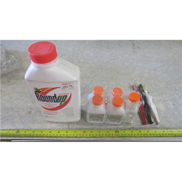 roundup, stihl 2 stroke oil and suggestive toothbrushes