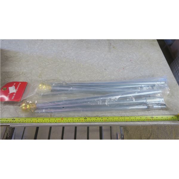2x 6ft flagpole sets