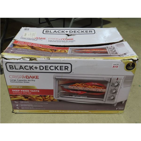 Black & Decker Crisp N Bake large capacity air fry convention oven