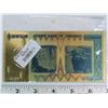 Image 2 : Zimbabwe Dated/expired Dec, 08 "1 hundred trillion dollars" Gold plated