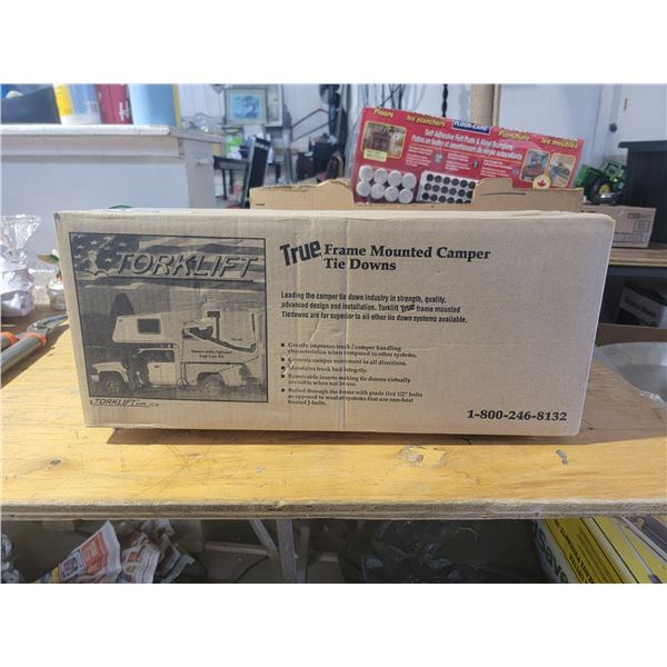 "Torklift" frame mounted camper tie downs BNIB