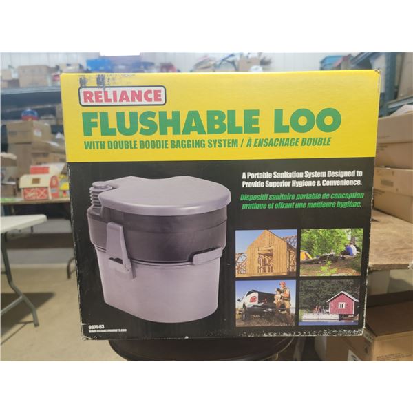 flushable loo BNIB