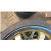 Image 4 : set of 4 Gold Oil Slick rims and tires - 5 bolt universal - Falken 215/35ZR18 low profile