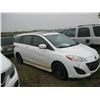 Image 1 : 2014 Mazda 5 (white) JM1CW2DL1E0174548 - 412363 kms, Keys are present