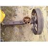Image 1 : Wheel , axle and belt idler
