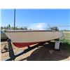 Image 1 : Boat with Silver Shark West Bend 25hp motor - Model: Baracuda, lbs: 990, No: 103862 - Comes with tra