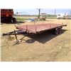Image 4 : 7 X 16' deck trailer--No VIN