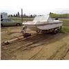 Image 1 : 14' Trihull Vanguard boat ( 3G 10437) 50 hp Mercury engine and shorelandr trailer