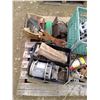 Image 2 : Pallet of Fire extinguishers, GMC hubcaps, model 120 pressure washer pump and misc.