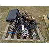 Image 1 : pallet of air hose, hose, circular saw and misc tools/bits