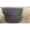 Image 3 : set of 4 5-bolt steel rims and tires - 205/60R16 winter, 2 firestone, 2 tempra