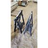 Image 2 : Pair of Stanley, folding plastic saw horses