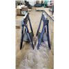 Image 4 : Pair of Stanley, folding plastic saw horses