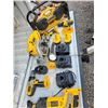 Image 1 : 13 pieces - 18V Dewalt battery tool set - includes 3 chargers, 3 batteries, 2 1/2" in drills, 1 - 1/