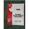 Image 1 : 1986 GM Canada Canadian Service Manual Supplement
