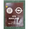 Image 1 : 1974 Buick Opel OEM Service Information