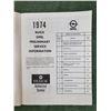 Image 2 : 1974 Buick Opel OEM Service Information