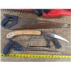Image 2 : Lot of 4 assorted hand saws + Black & Decker battery powered Hedge trimmer – 18in saw