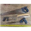 Image 7 : Lot of 4 assorted hand saws + Black & Decker battery powered Hedge trimmer – 18in saw