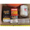 Image 2 : Box of Assorted Vehicle filters: Oil, Air, etc.