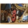 Image 6 : Box of assorted Bike Patching tools, accessories, etc.