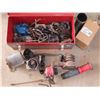 Image 1 : Metal Tool box full of assorted metal parts