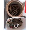 Image 3 : 4 Containers of Nuts & Bolts, parts, etc. + Reliance plastic bladder