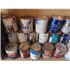 Image 2 : Lot of assorted 27x 4 quart paint cans – 1 or 2 full, most are partial