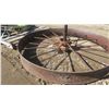 Image 3 : vintage steel wheel - 48"diameter