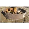 Image 3 : vintage steel wheel - 30" diameter