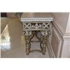 Image 2 : MARBLE TOP CONSOLE TABLE (MURRAY'S IRON WORKS, INC.) (93" X 24" X 39")