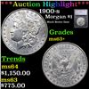 Image 1 : ***Auction Highlight*** 1900-s Morgan Dollar $1 Graded ms63+ BY SEGS (fc)