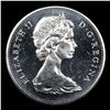 Image 2 : 1965 Small Beads, Pointed 5 Canada Dollar $1 Grades GEM Unc PL