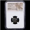 Image 2 : NGC Kingdom of Macedon Philip II 359-336 BC AE unit (5.55g) obv Apollo rv youth on horseback Graded 