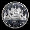 Image 3 : 1963 Canada Dollar $1 Graded ms67 PL BY SEGS