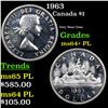Image 1 : 1963 Canada Dollar $1 Grades Choice Unc+ PL