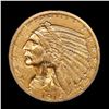 Image 2 : ***Auction Highlight*** 1915-p Gold Indian Half Eagle $5 Graded Select+ Unc By USCG (fc)