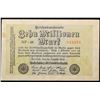 Image 2 : 1923 Germany (Weimar Republic) 10 Million Marks Banknote - Post-WWI Hyperinflation Currency P# 106a 