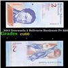 Image 1 : 2012 Venezuela 2 Bolivares Banknote P# 88d Grades Gem+ CU