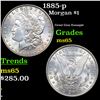Image 1 : 1885-p Morgan Dollar $1 Grades GEM Unc