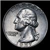 Image 2 : 1957-d Washington Quarter 25c Grades Choice AU/BU Slider
