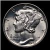 Image 2 : 1943-p Mercury Dime 10c Grades GEM+ FSB