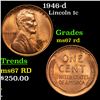 Image 1 : 1946-d Lincoln Cent 1c Grades GEM++ Unc RD