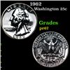 Image 1 : Proof 1962 Washington Quarter 25c Grades GEM++ Proof