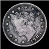 Image 2 : 1905 Liberty Nickel 5c Grades f, fine