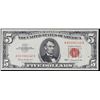 Image 2 : 1963 $5 Red seal United States Note Grades xf+