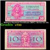 Image 1 : Military Payment Certificate (MPC)  Series 521 10c Grades vf++